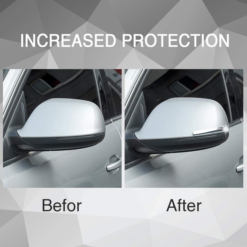 ATMOMO 2pcs Car Rear View Mirror Anti-Collision Strip Sticker Car Bumper Protector Mirror Protector Sticker - Image 3